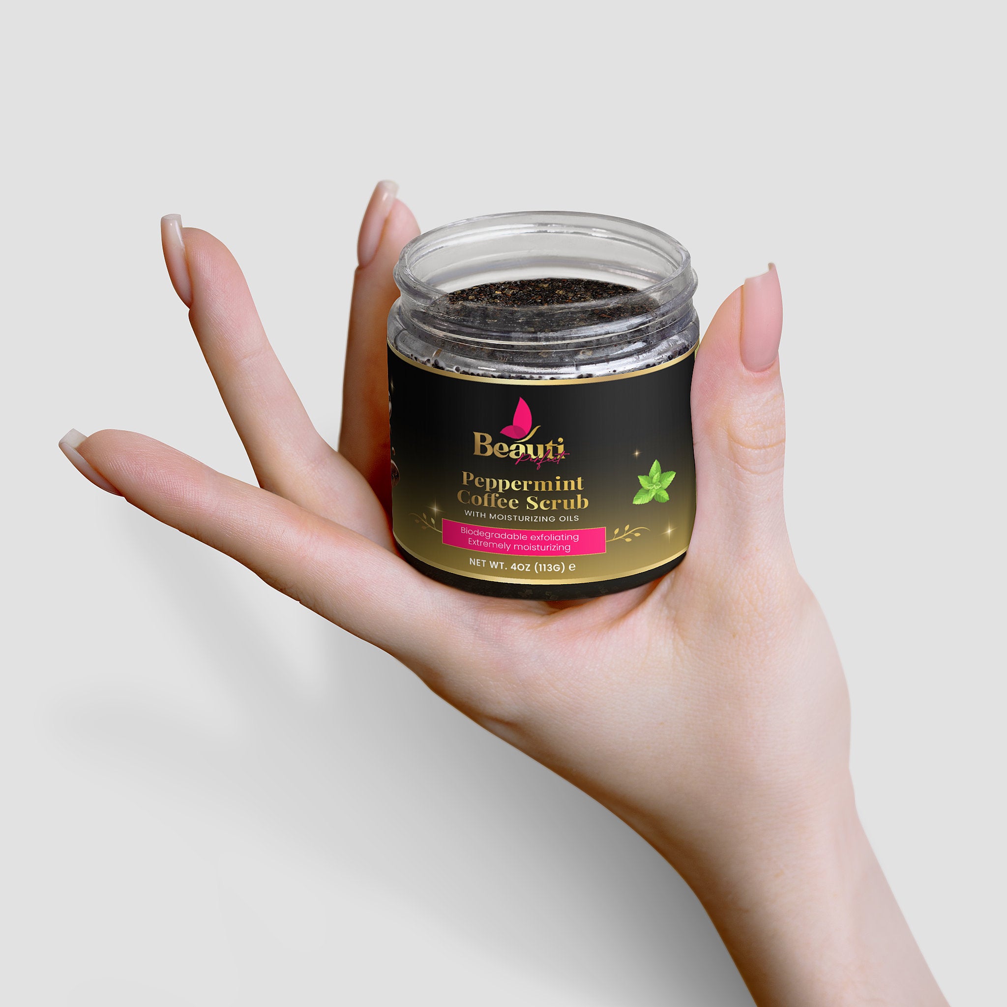 Peppermint Coffee Scrub